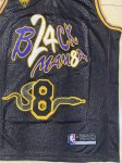 NBA 8 Kobe Bryant Lakers snake pattern Maillot noir